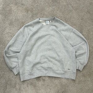 Gray TNA Cozy Fleece Boyfriend Sweatshirt – XL
